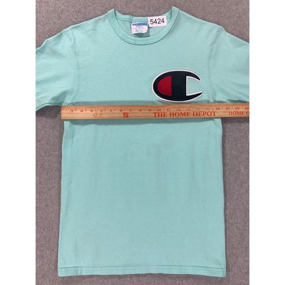 Champion Vintage Big Logo Short Sleeve Crew Tee Shirt (Men's Small) - Picture 4 of 9